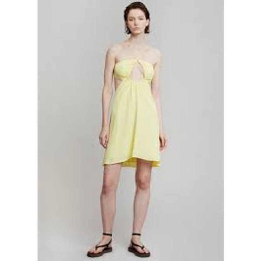 Rotate Birger Christensen Nanna Dress size 8 Cutout Jacquard Mini Dress Pastel